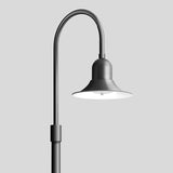 BEGA LED-Aufsatzleuchte 18W 76mm 3000K 85327K3 2338lm graphit Konv Alu IP65