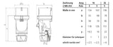 MENNEKES CEE-Stecker 4p 32A IP54 400V/rt Xtra 13516 6h Schraubkl Kst Verschr