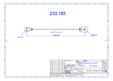 BACHMANN EURO-Verlängerung 3m 2x0,75qmm 233.185 2,5A sw IP20 Euro-Steck 0-70°C