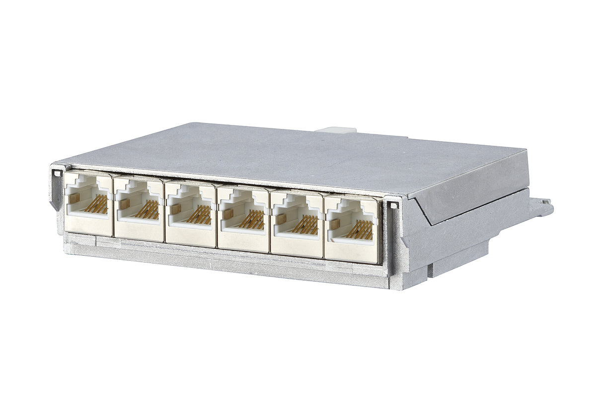 METZ CONNECT Patchpanel 6Ports 6Ports 860018-11-E Cat6 Schirm