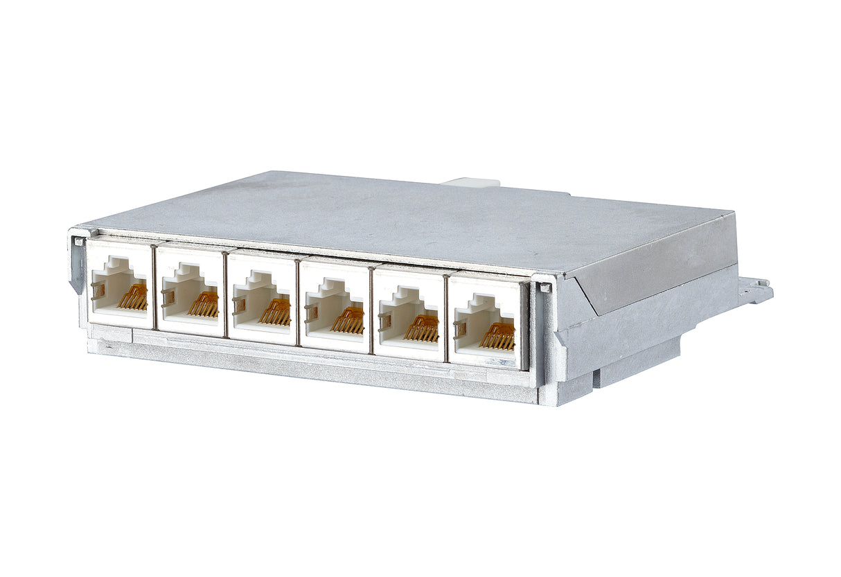 METZ CONNECT Patchpanel 6Ports 6Ports 860018-11C-E Cat6A Schirm