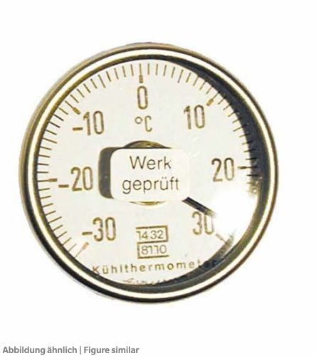 Bimetallthermometer FK 19, ungeeicht Bereich -30/+30 Gr.C, 50mm, Edelstahl