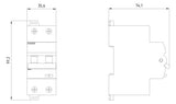 SIEMENS FI/LS-Schutzschalter C32 1p+N A 5SU1324-7FP32 0,03A 10kA 2TE 2p 230V