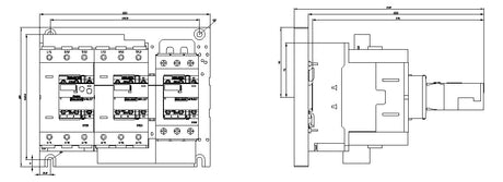 SIEMENS Stern-Dreieck-Schütz AC 90kW/AC 3RA2446-8XF32-1AL2 160A/AC 0-230V/50Hz