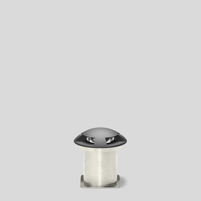 BEGA LED-Bodeneinbauleuchte 6W 3000K 88675K3 92lm 220-240V IP67 Konv graphit
