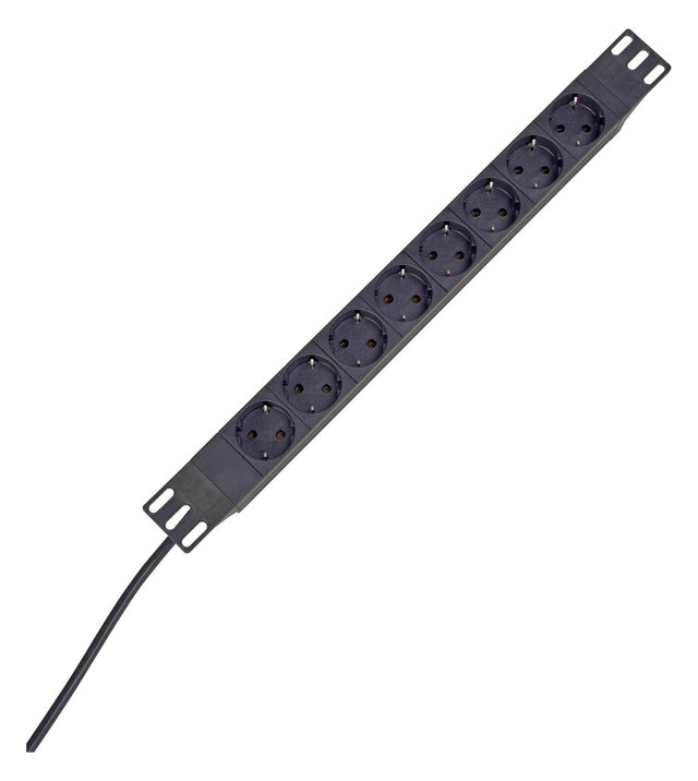 KOPP Steckdosenleiste 19 1HE 8Steckd PROFIVERSAL 930805014 250V
