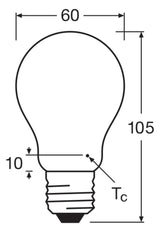 LEDVANCE LED-Lampe FM E27 A100 11W 2700K LED Classic A 100 Fil DIM P 11W 827 ws
