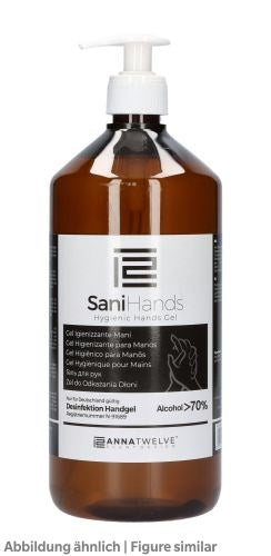 ANNATWELVE SaniHands Desinfektionsgel 1L>70% Alkohol, pflegend, duftend,sensitiv