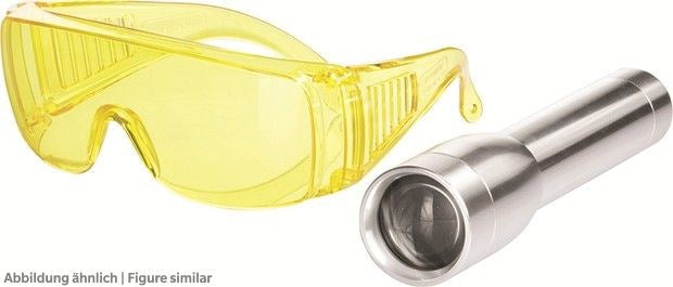 Errecom FOCUS, UV-Handlampe 1 LED, 3W Aluminium, inkl. UV-Schutzbrille gelb  *