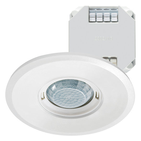 ESYLUX Präsenzmelder 180-360° UP ws IP20 FLAT PD- 360i/8 LARGE ROUND WHITE DA Prä
