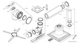 Bosch Abgaszubehör FC-Set80-C93x (oben) Grundbausatz C93x, d:80/125mm | 7738112544