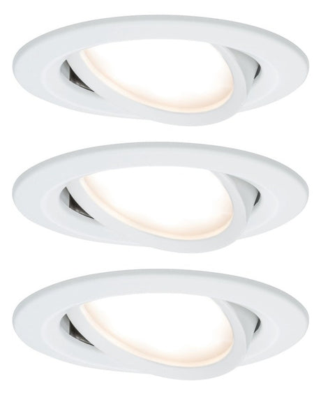 PAULMANN LED-Einbaustrahler 20,4W dim ws CoinSlim 938.75 3LEDs 2700K ws 425lm ws