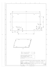 SPELSBERG Montageplatte Verteiler ST GMS 1 lack 160x260mm Lochung