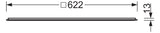 REGIOLUX LED-Panel 622x622mm 29W 4000K panella-PEMP/625 3800 840 ET 4115lm ws
