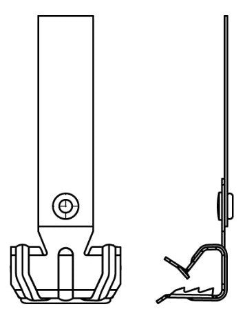WALRAVEN Trägerklammer 14-20mm Federst Britclips 50327520 besch