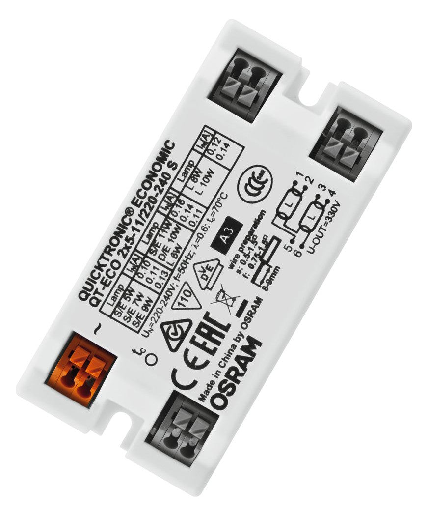 OSRAM Vorschaltgerät 2x5-11W elektr f.T5 QT-ECO 2X5...11 S f.T8 f.TC-DEL MW