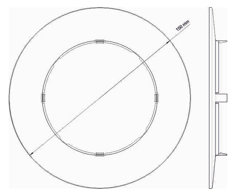 HEKATRON Montage Konsole Blendring Genius VE30