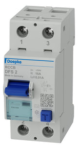 DOEPKE FI-Schutzschalter A 2p 253V 16A DFS2 016-2/0,01-A 0,01A 2TE REG 10kA