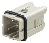 WEIDMÜLLER Kontakteinsatz Stift 4p 16A HDC HA 4 MS Schraub 400V 0,5-2,5qmm