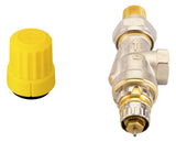Ventilgehäuse RA-UN 10 R 3/8, UK (Axial), matt vernickelt