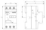 SIEMENS Motorschutzschalter 3p 2,8-4A 3RV1011-1EA10 4A/Iu 690V Einb IP20