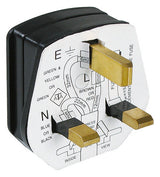BACHMANN Schutzkontaktstecker 13A 250V 910.176 Kst IP20 sw ger