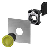 SIEMENS Leuchtmelder Front hoch rnd ge 3SU1001-6AA30-0AA0  22mm 29,45x11,3mm