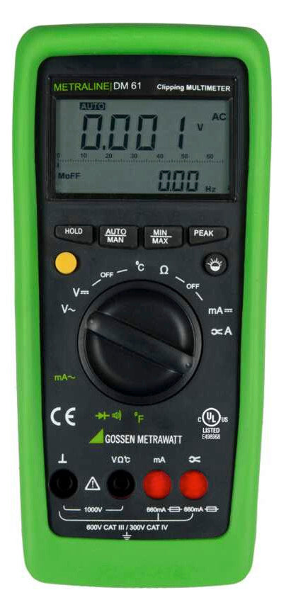 GOSSEN-METRA Multimeter digi 1000V/AC METRALINE DM61 1000V/DC 0,66A/AC 60MOhm