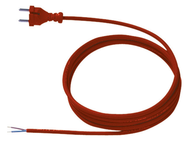 BACHMANN Netzanschlussleitung 3m 2x1qmm 246.375 10A rt IP20 Profilstecker Gummi
