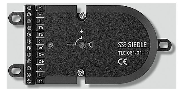SIEDLE Türlautsprecher EB sw 1+n TLE 061-01 114x60x25mm