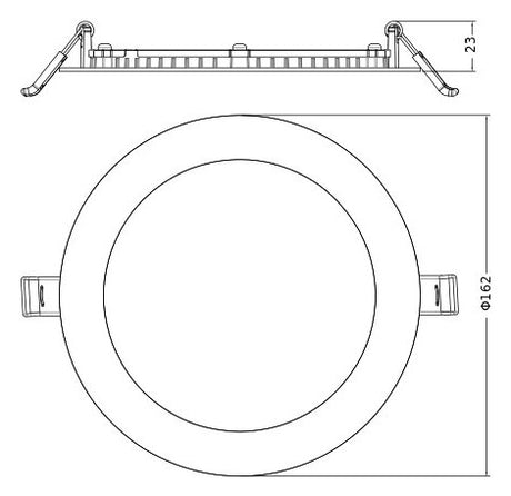 LEDVANCE LED-Einbaustrahler 6,5-13W Konv DL SLIM ALU D150 V 13W MS 840 WT 1LED