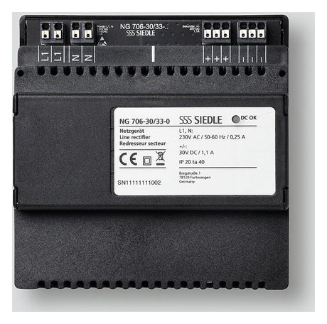 SIEDLE Lade-Netzteil Video 30V DC REG NG 706-30/33-0 syst.unabh IP20