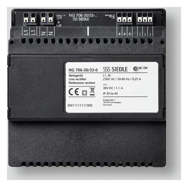 SIEDLE Lade-Netzteil Video 30V DC REG NG 706-30/33-0 syst.unabh IP20