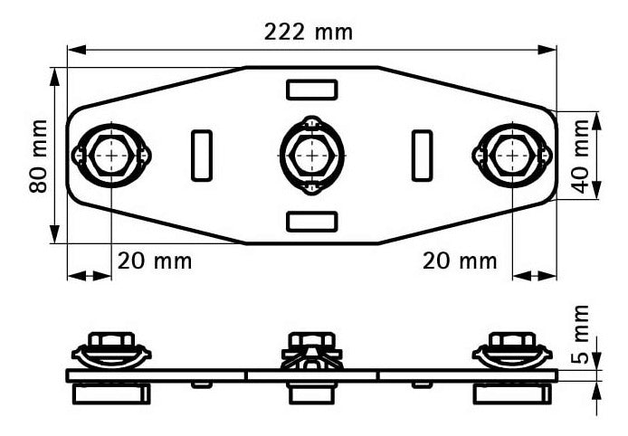 Walraven Schienenverbinder RapidStrut G2 X BUP - vormontiert | 665885223