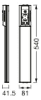 LEDVANCE LED-Linienleuchte 10W 4000K ws Linear Flat Socket USB 540mm 10W 40 800l