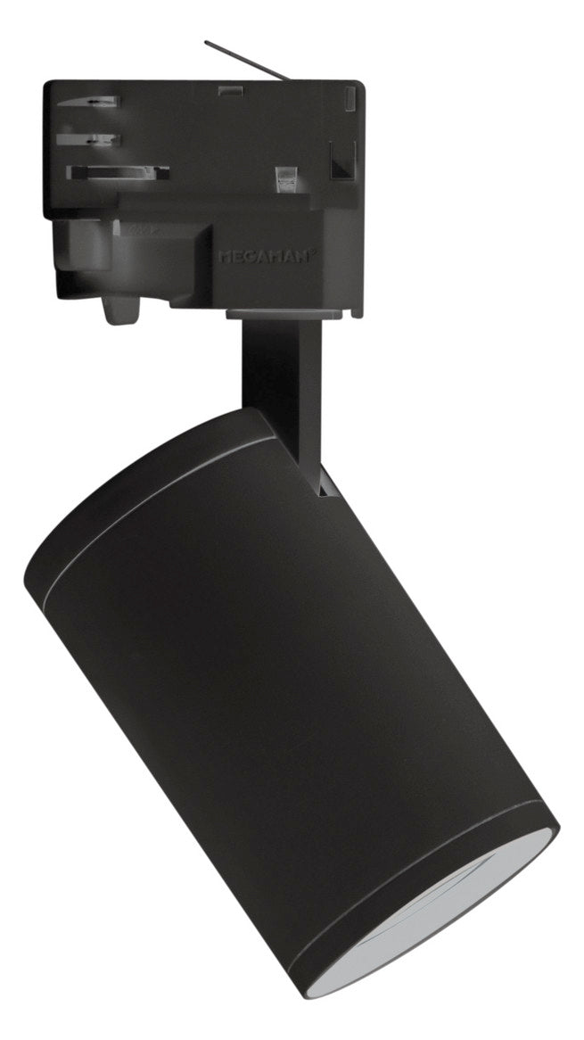 MEGAMAN LED-Schienenstrahler 50W 1LED sw MORA MM78840 GU10 sw mt Alu engstr IP20