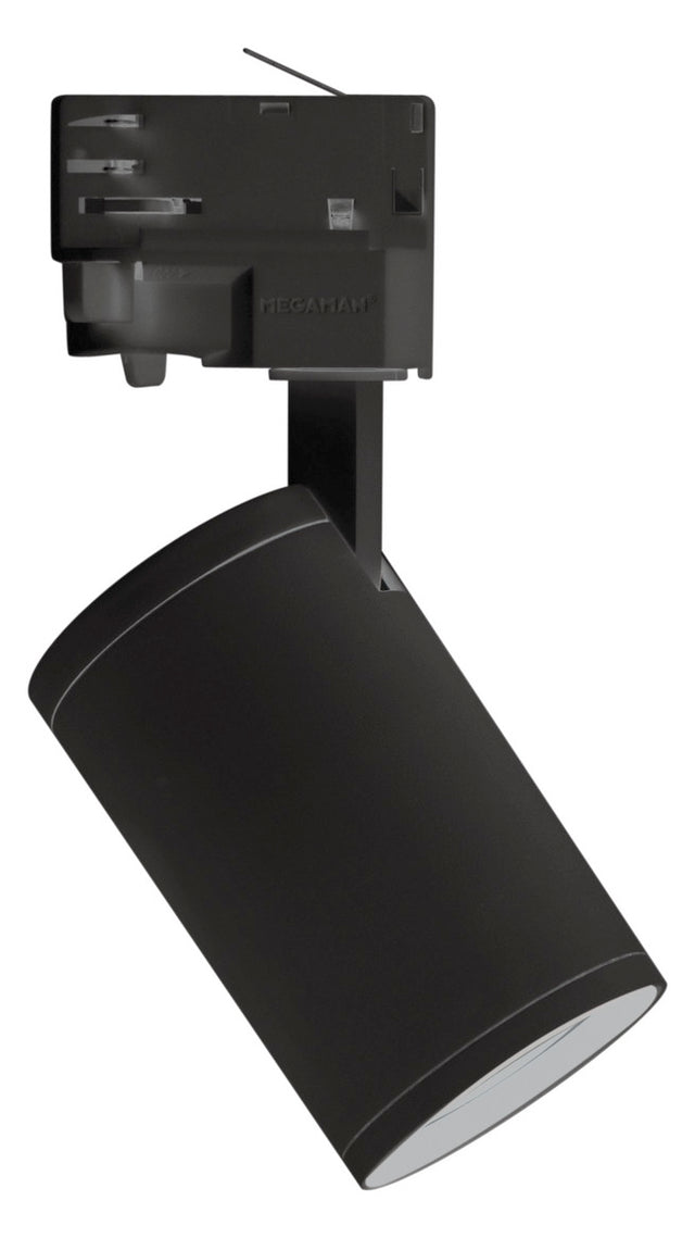 MEGAMAN LED-Schienenstrahler 50W 1LED sw MORA MM78840 GU10 sw mt Alu engstr IP20