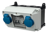 MENNEKES Steckdosen-Kombi Kst gr IP44 AMAXX 910001 2Steckd LS-Schalter