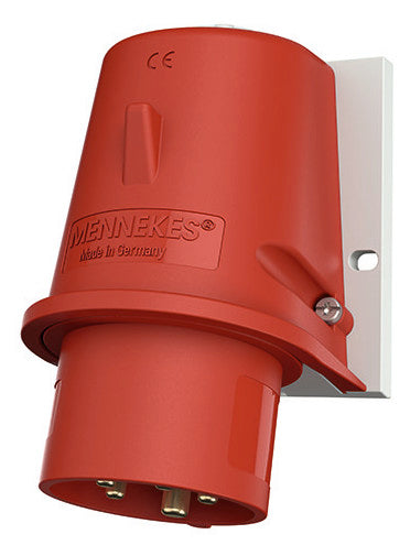 MENNEKES CEE-Aufbaugerätestecker 5p 16A 801 400V/rt 6h IP44 Schraubkl rechtw