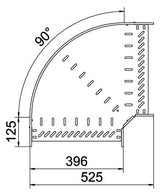 BETTERMANN Bogen_starr 90° ST horiz RB 90 840 FS 85x400mm int.Verb