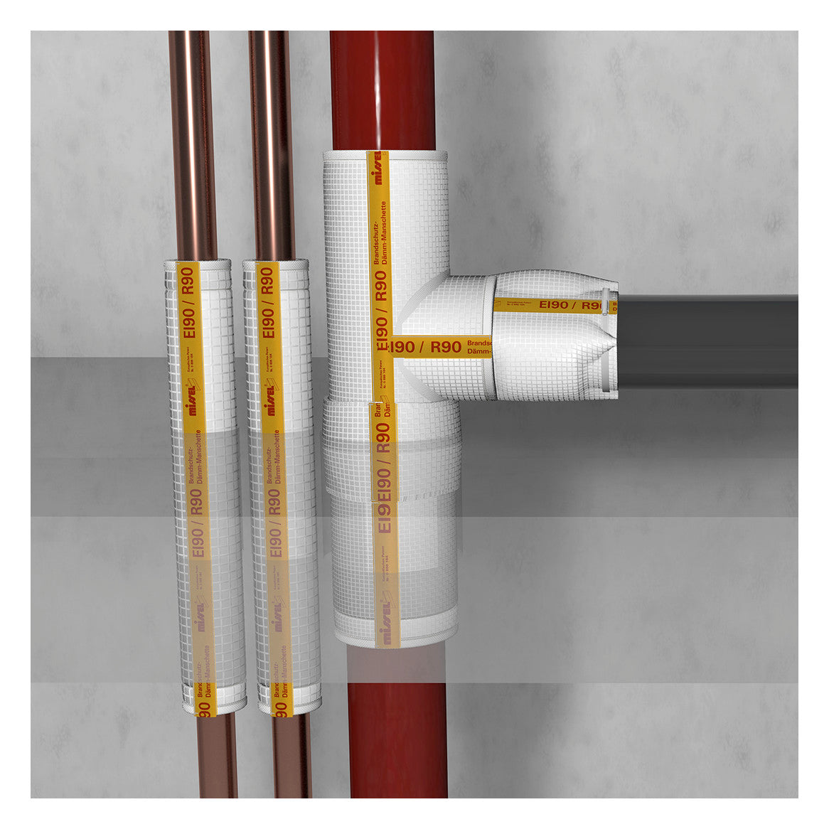 Missel Brandschutz-Dämm-Manschette R90 BSM-GuKu Set DN 50 | 253-2051