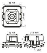 Walraven Schiebemutter RapidStrut G2 M10 41x43x24 Edelstahl V4A m. Klemmfeder POM | 665175110