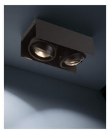 MEGATRON LED-Anbauleuchte 2x7W 2700K sw Cardano MT67031 940lm