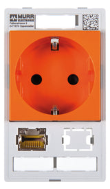 MURR Einsatz RJ45/Steckd. 2f or Klemmbef 4000-68000-4620001 m.Beschr.Feld