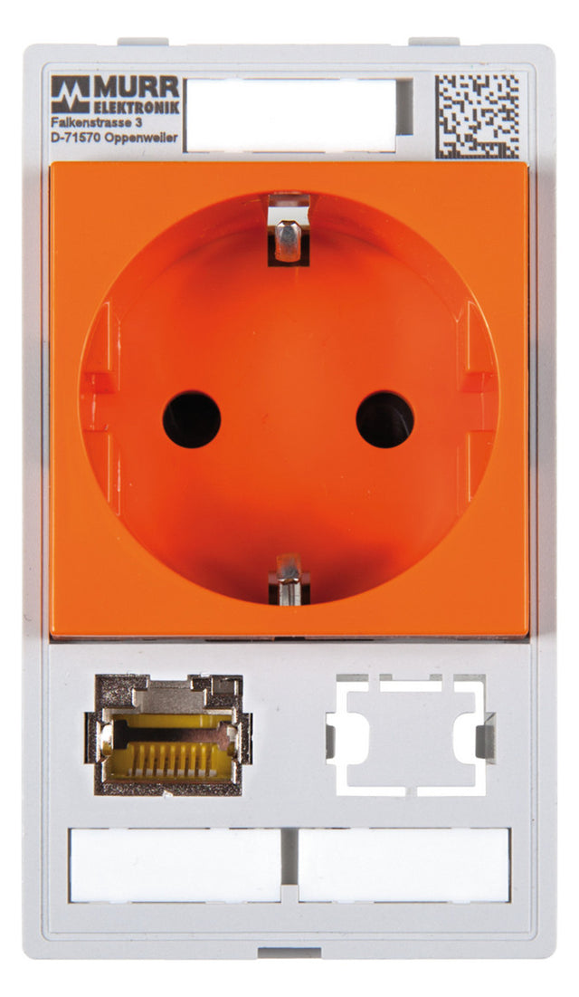MURR Einsatz RJ45/Steckd. 2f or Klemmbef 4000-68000-4620001 m.Beschr.Feld