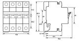 DOEPKE Leitungsschutzschalter UC B 25A DLS 6H B25-3+N 6KA 3+N 400V 4TE 50Hz