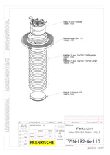 FRÄNKISCHE Mauerdurchführung  110mm Kabu-FESH Set Elektro 110/10 B Pressring