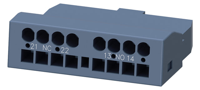 SIEMENS Hilfsschalterblock 1S 1Ö 4A/AC 3RV2901-2E Frontbef Federzug