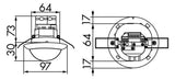 BEG Bewegungsmelder 360° EB rws BWM IP54 PD4-M-2C-K-DE fernb 2300W HLK