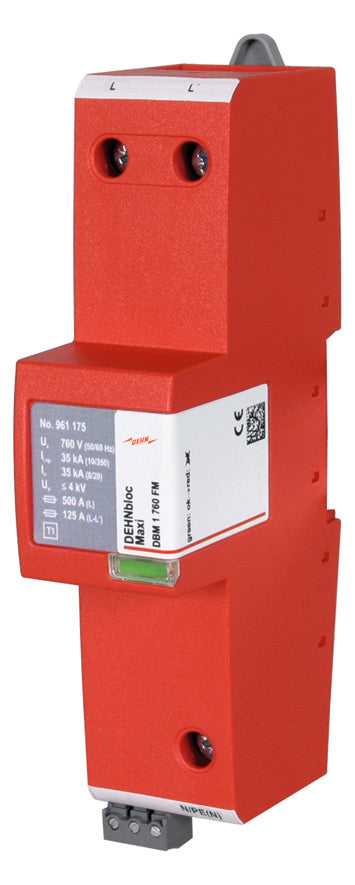 DEHN SE Blitzstromableiter IT TN TN-C TN-S TT 690VAC 4kV m.FMkont 2TE TS35